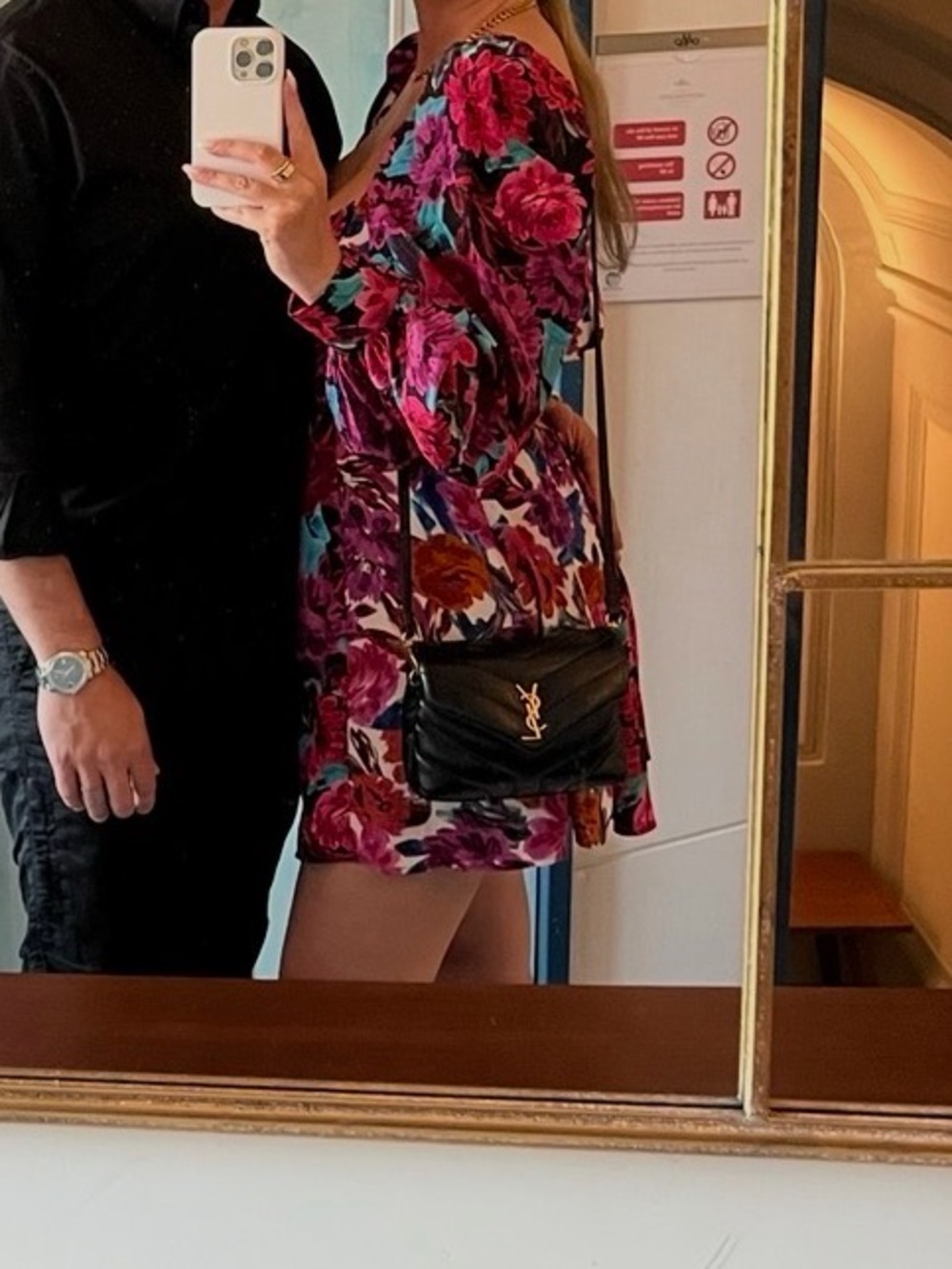 Floral V-Neck Mini Dress